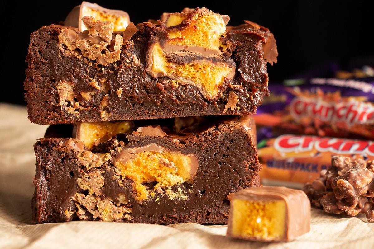 Crunchie Brownies | Postal Brownies | Chaos Makes Cake
