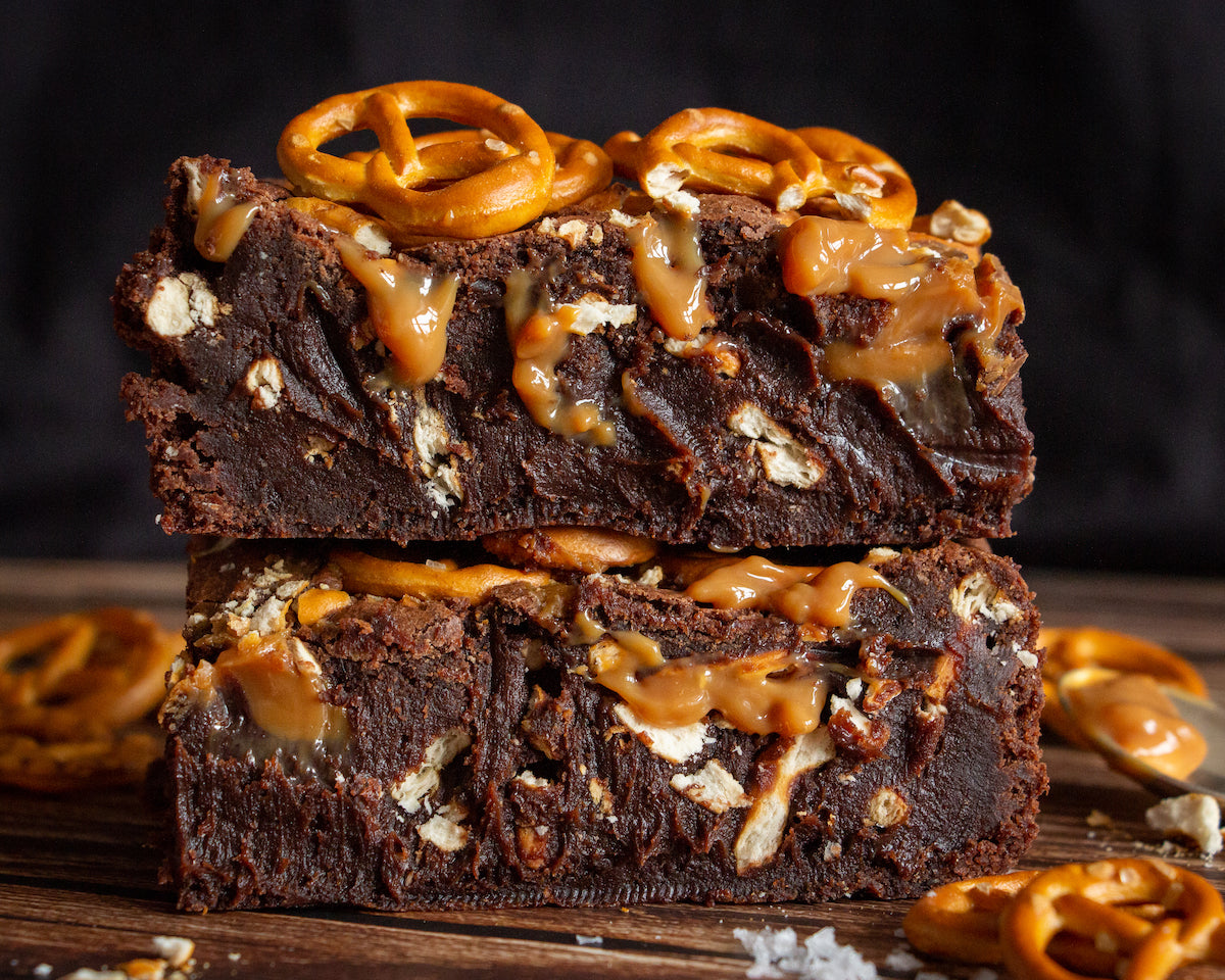 *NEW* Pretzel & Salted Caramel Brownies