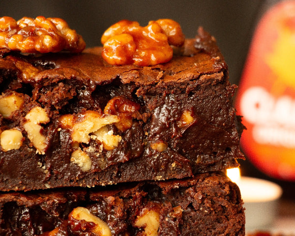 Maple-Candied Pecan Brownies