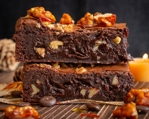 Coffee & Walnut Brownies