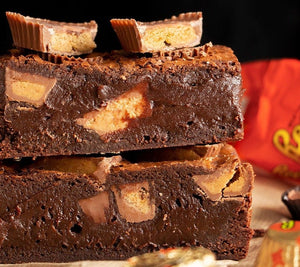 *NEW* Reese's Peanut Butter Cup Brownies - Chaos Makes Cake